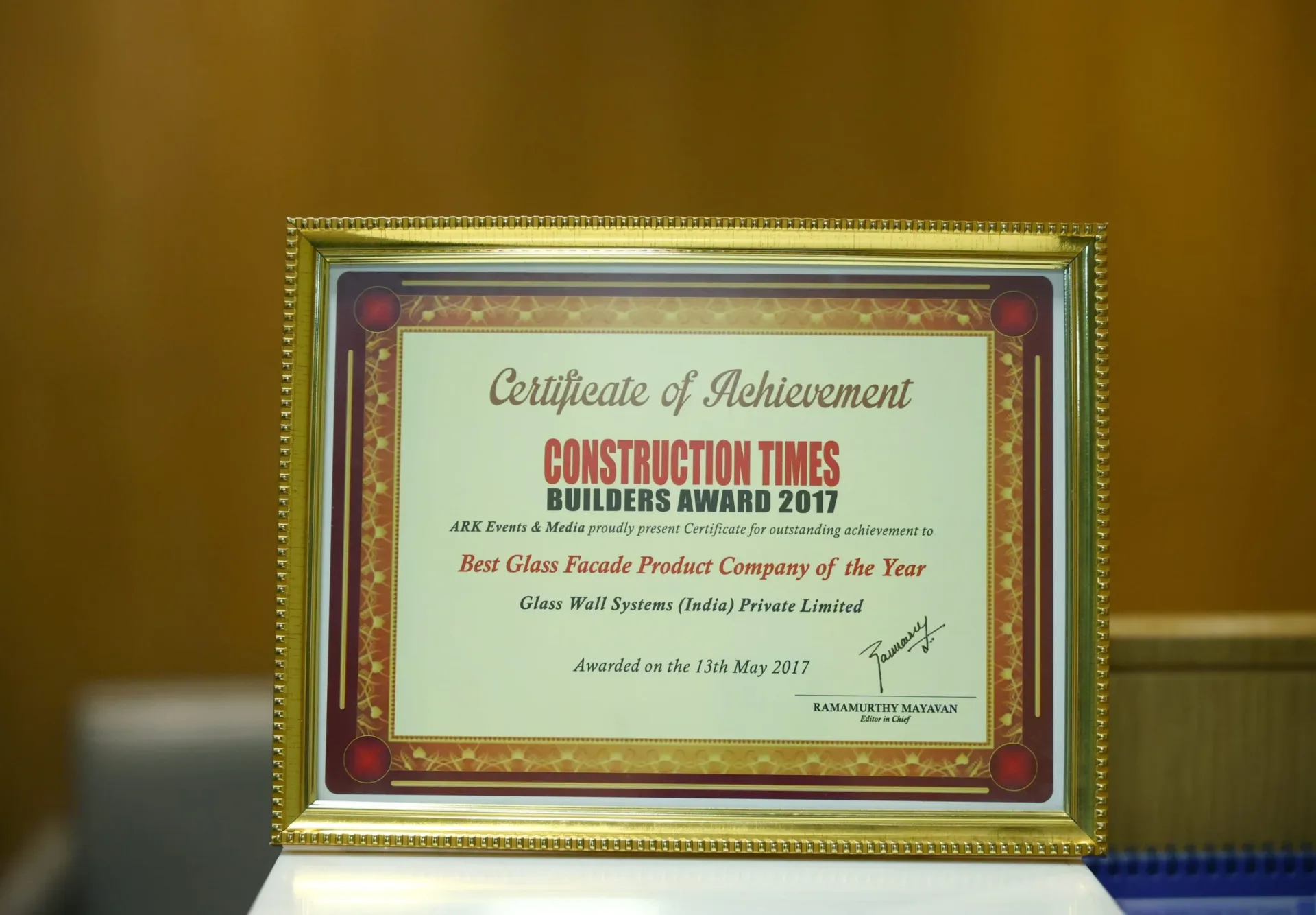 Construction Times Builders Award