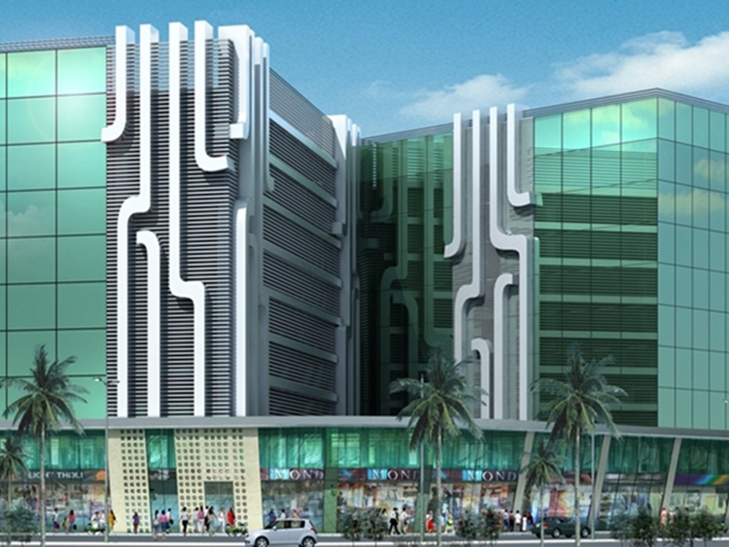Glass Wall Systems' completed Project - Light Hall Tower