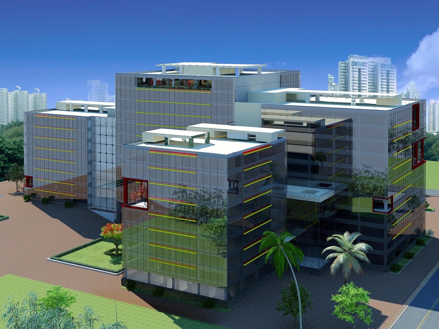 Glass Wall Systems' completed Project - The Atmosphere Building