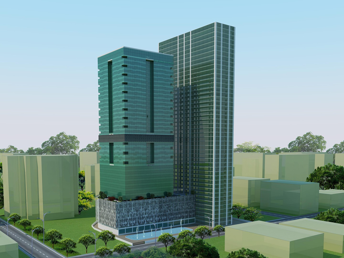 Glass Wall Systems' completed Project - The Atmosphere Building