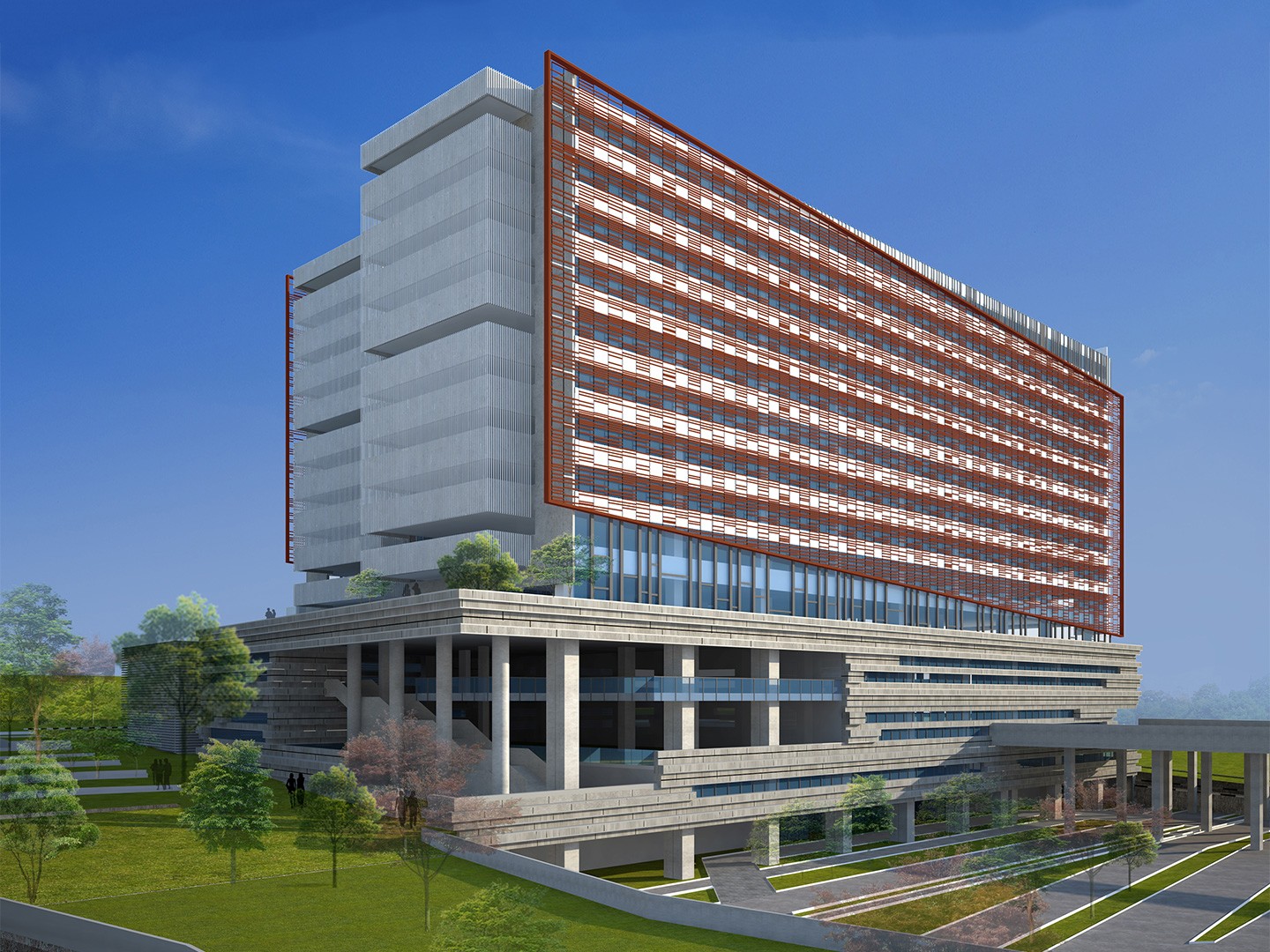 Glass Wall Systems' completed Project - The Atmosphere Building